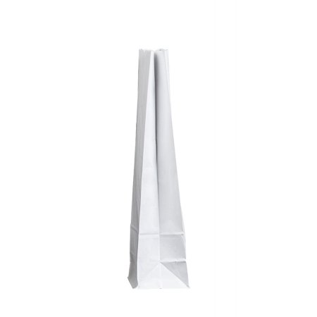 Крафт пакет с прямоугольным дном 120x80x330мм, 65 г/м2 (белый)