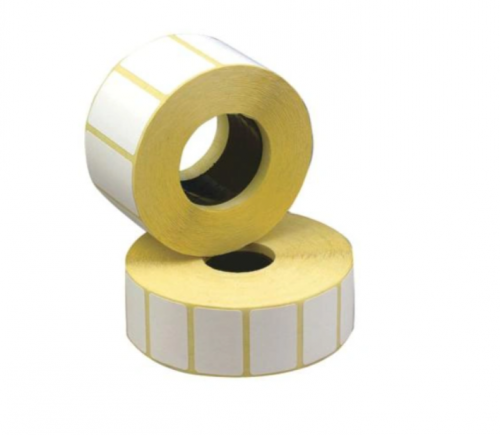 Термотрансферная самоклеящаяся этикетка 58x30 мм (2000) втулка 76